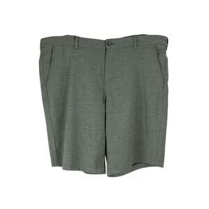 George Size 40 Mens Shorts Chino Button-Fly Gray-Green